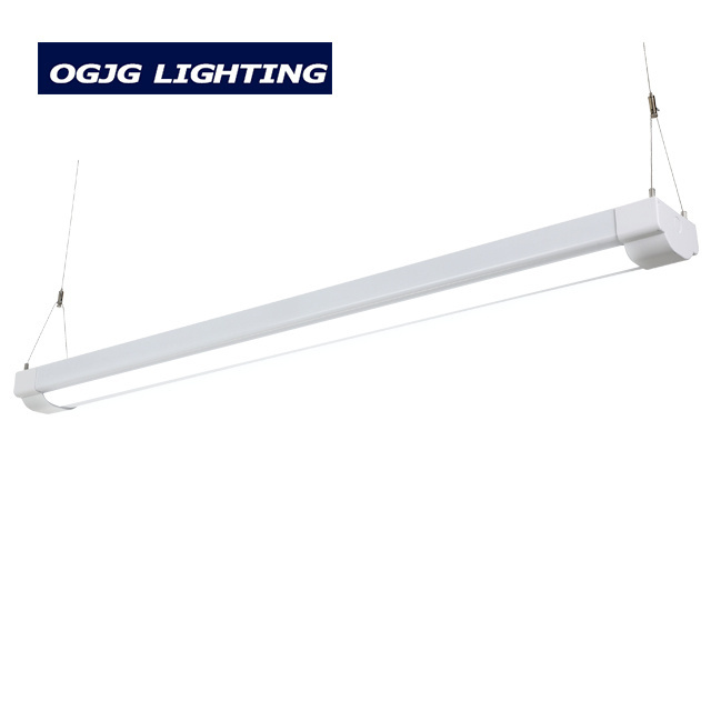 OGJG 40W 60W 80W Indoor Modern Linear Office Fixture Pendant Shop Lighting Hanging Ceiling LED Batten Light