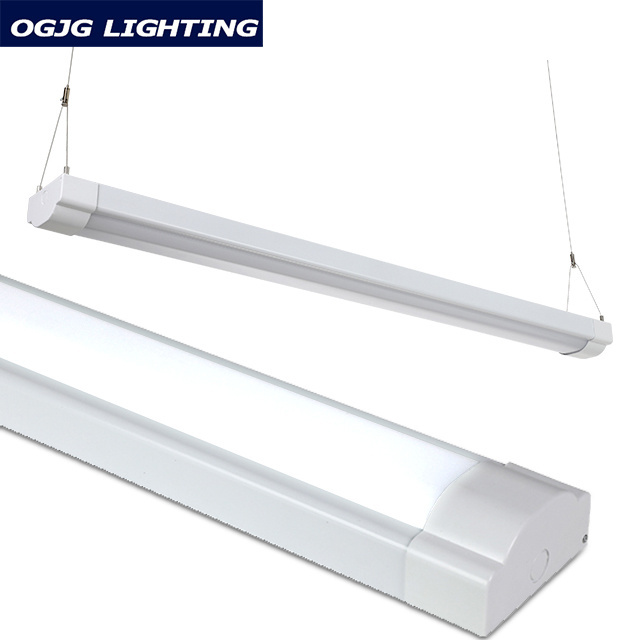 OGJG 40W 60W 80W Indoor Modern Linear Office Fixture Pendant Shop Lighting Hanging Ceiling LED Batten Light