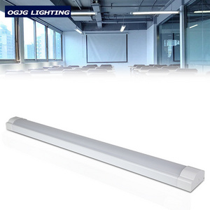 OGJG 40W 60W 80W Indoor Modern Linear Office Fixture Pendant Shop Lighting Hanging Ceiling LED Batten Light