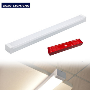 ETL CE SAA passageway 4ft 5ft 0-10V dimming ceiling batten lamp stairwell emergency battery operated PC Cover led linear light