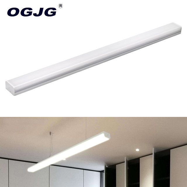 Newest indoor integrated office 36w 40w 60w replace t8 batten lamp school classroom hanging double led tube linear lighting