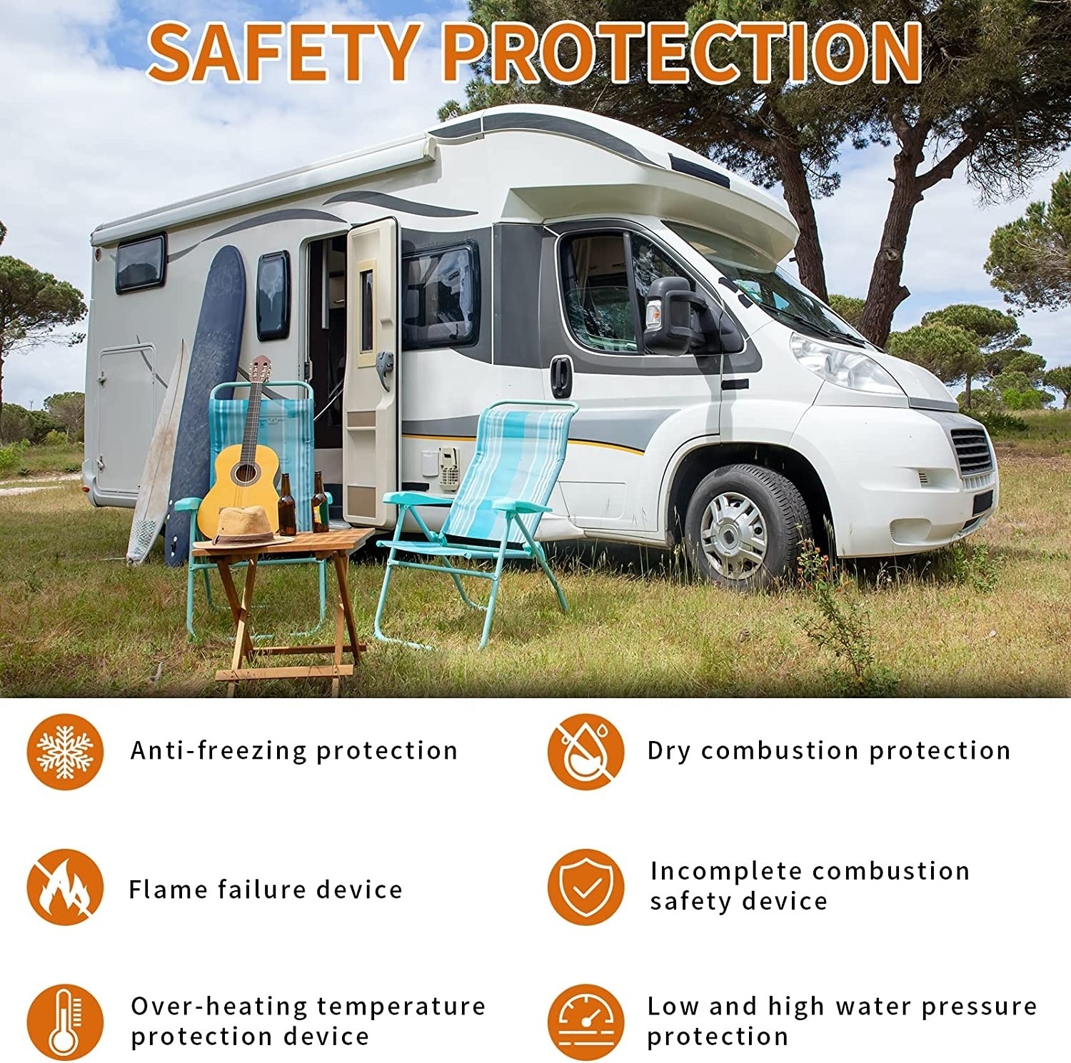 Hot Selling Portable Camping Rv High Efficiency Gas Tankless Water Heater