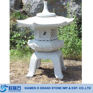 Antique Granite Chinese Stone Outdoor Japanese Lanterns