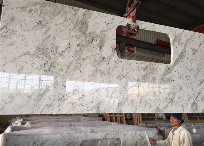 Prefab large Andromeda white  Granite  Kitchen Island table top