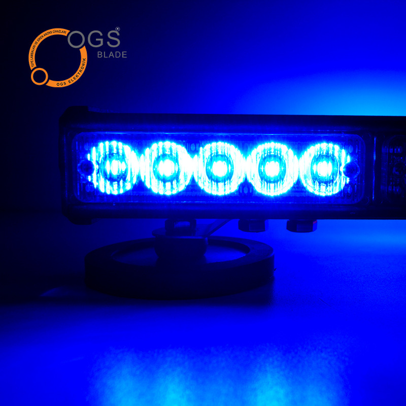 Emergency Vehicle Ambulance Flashing Lightbar Warning Light Rechargeable 3 W Leds Strobe Light Bar Grill Light