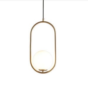 Modern Nordic Ceiling Pendant Lamp Ball Chandeliers Light Iron Apartment 70 Suspension Lamp Edison Glass Fixtures Glass in Glass