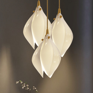 Modern Contemporary Led Chandelier Ceiling Mounted Lighting Flower Shape Suspension Pendant Light