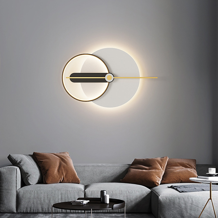 Nordic Living Room Bedroom Wall Lamp Simple Modern Creative Design Decorative Bedside Lamp Metal 80 Round Bedroom Light Fixtures