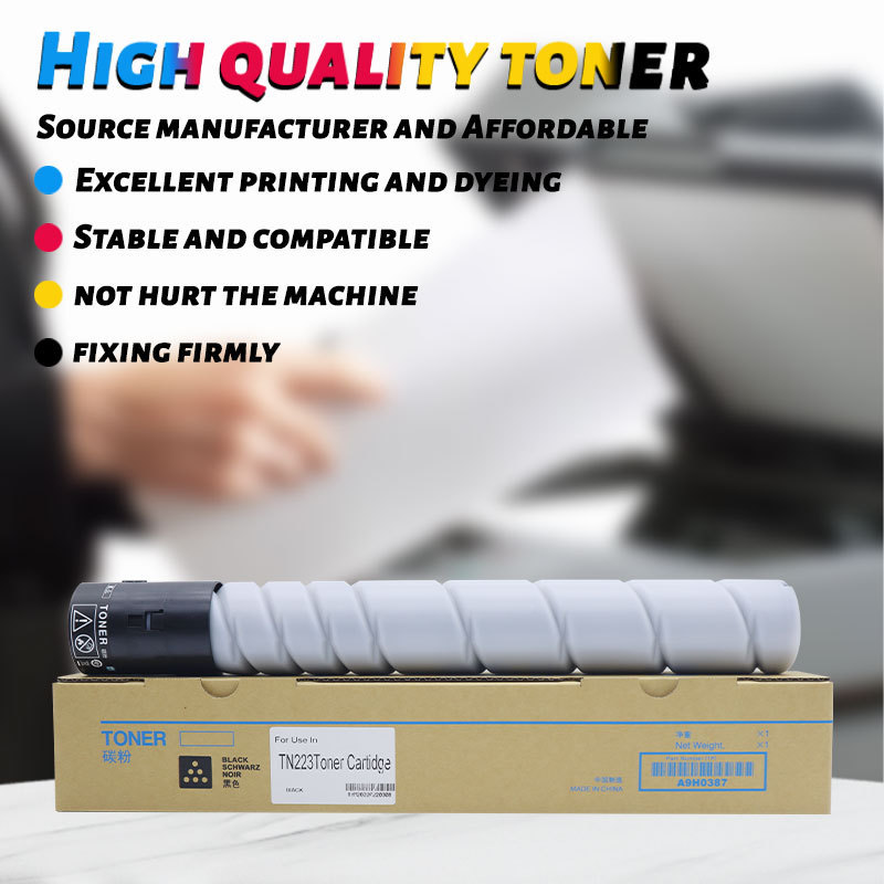 Compatible Bizhub C226 256 266 7222 7226 for Konica Minolta TN223 TN224 toner cartridge