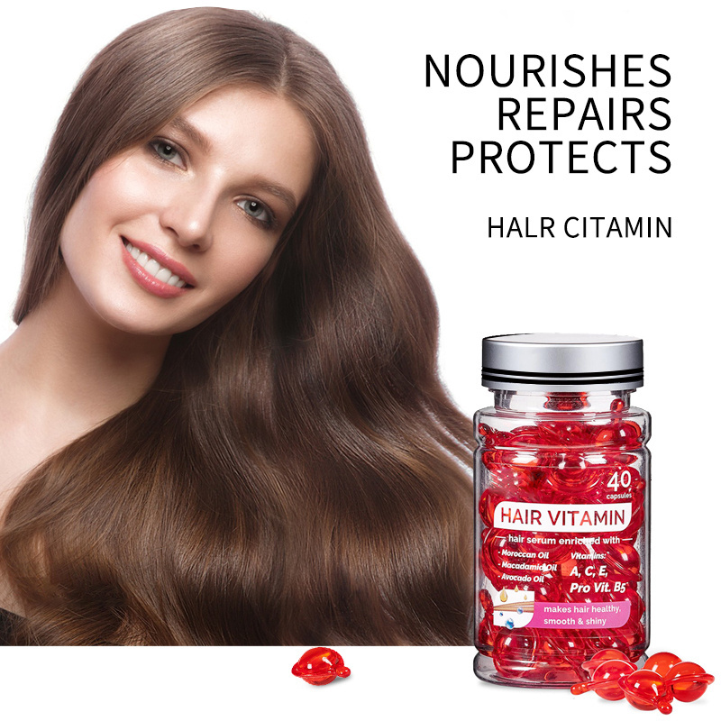 Private brand Moroccan hair care essence capsules nourish and repair dry hair, making hair smooth and shiny