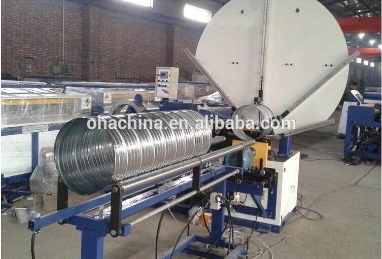 TF-1500 Sprial Tubeformer Galvanized steel spiral round duct forming machine for air duct making