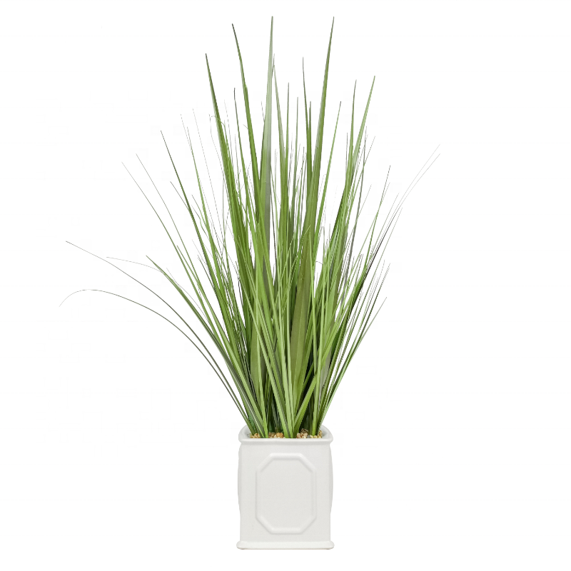 New Hot sale Realistic 73cm Oh Arts artificial grass artificial onion grass artificial onion grass potted in ceramic pot