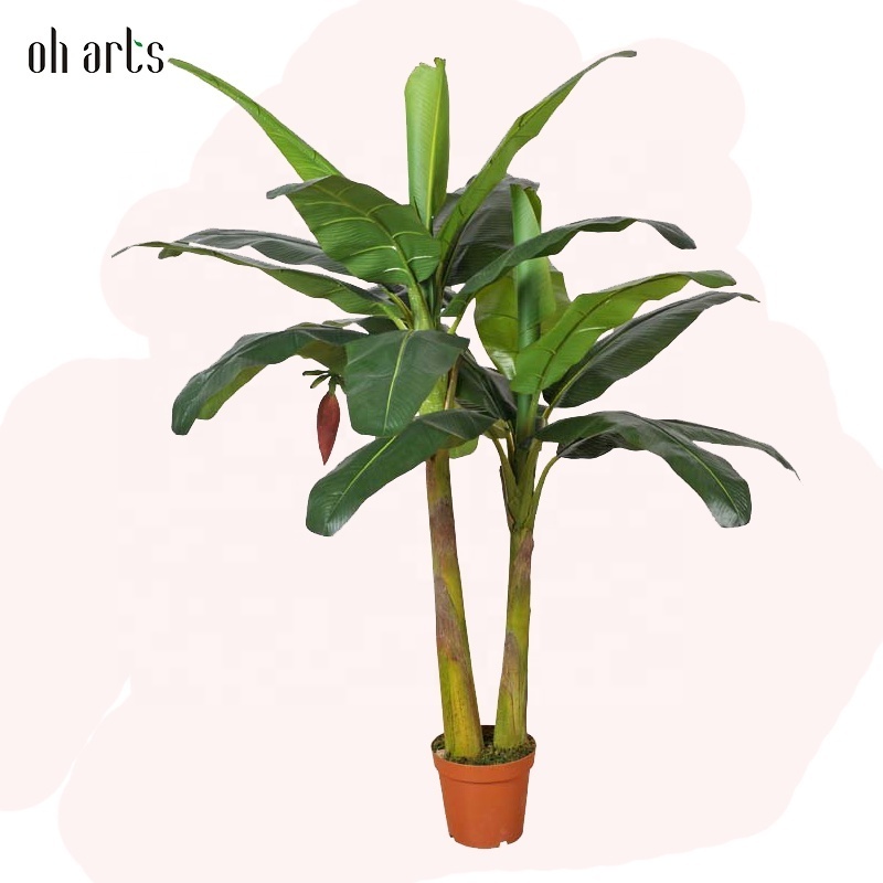 High Simulation Oh Arts artificial bonsai tree multi sized realistic banana tree  giant banana tree artificial