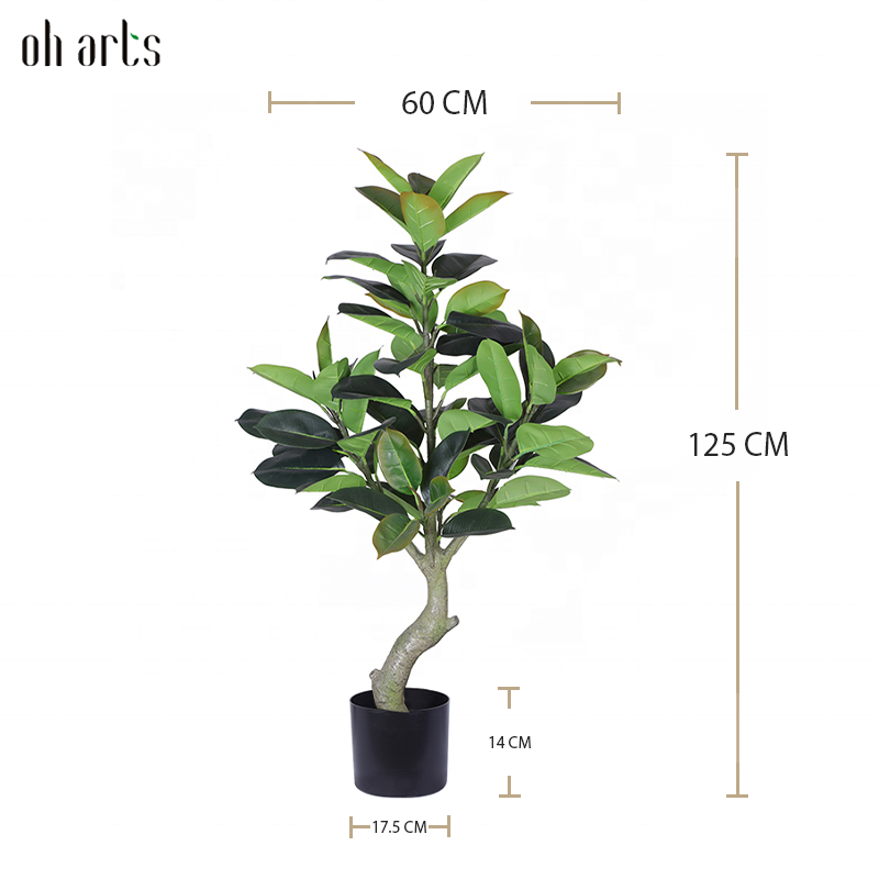 Oak Tree Large Green Ficus Plantas Artificiales Green Tree Artificial Banyan Tree For Outdoor Indoor