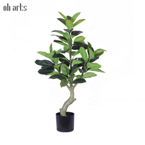 Oak Tree Large Green Ficus Plantas Artificiales Green Tree Artificial Banyan Tree For Outdoor Indoor