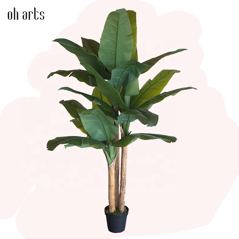 High Simulation Oh Arts artificial bonsai tree multi sized realistic banana tree  giant banana tree artificial