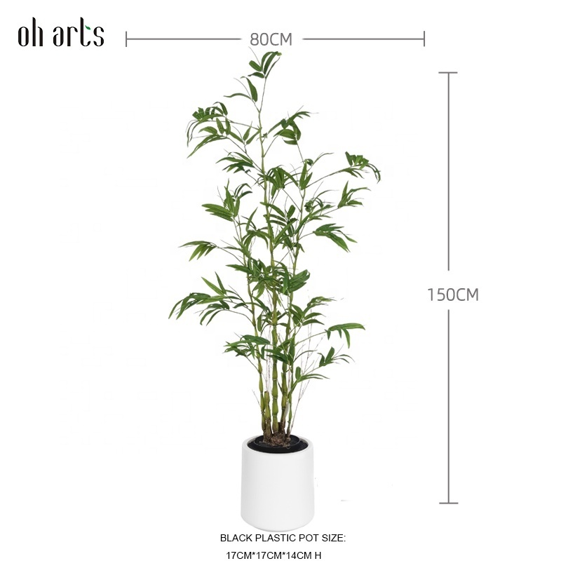 Wholesale 5ft 150cm Oh Arts artificial plants and flowers simulation bonsai tree Buddha belly bamboo tree plantas artificial