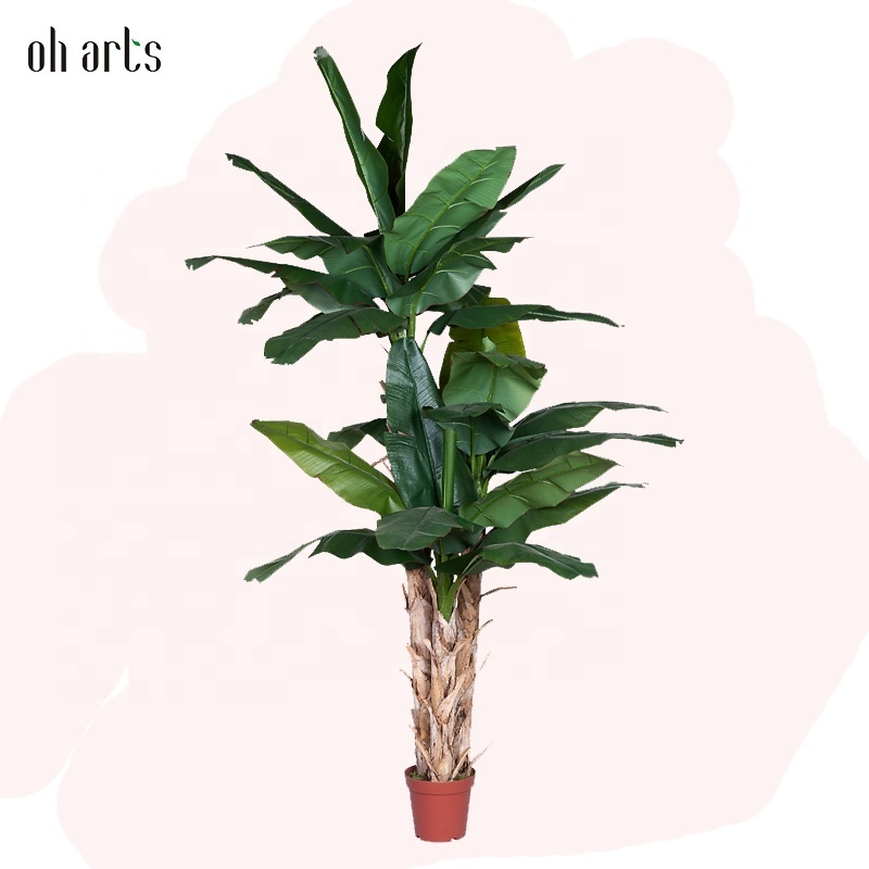 High Simulation Oh Arts artificial bonsai tree multi sized realistic banana tree  giant banana tree artificial