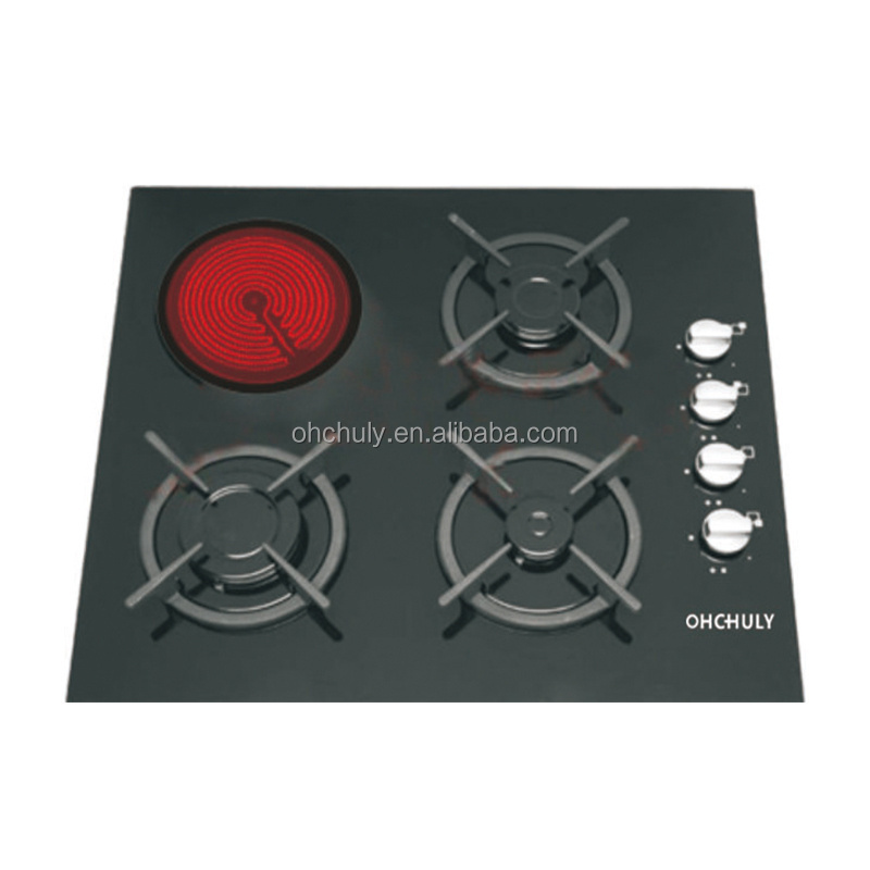 Best selling the most popular built-in 5 burner gas hob cooker with ceramic infrared