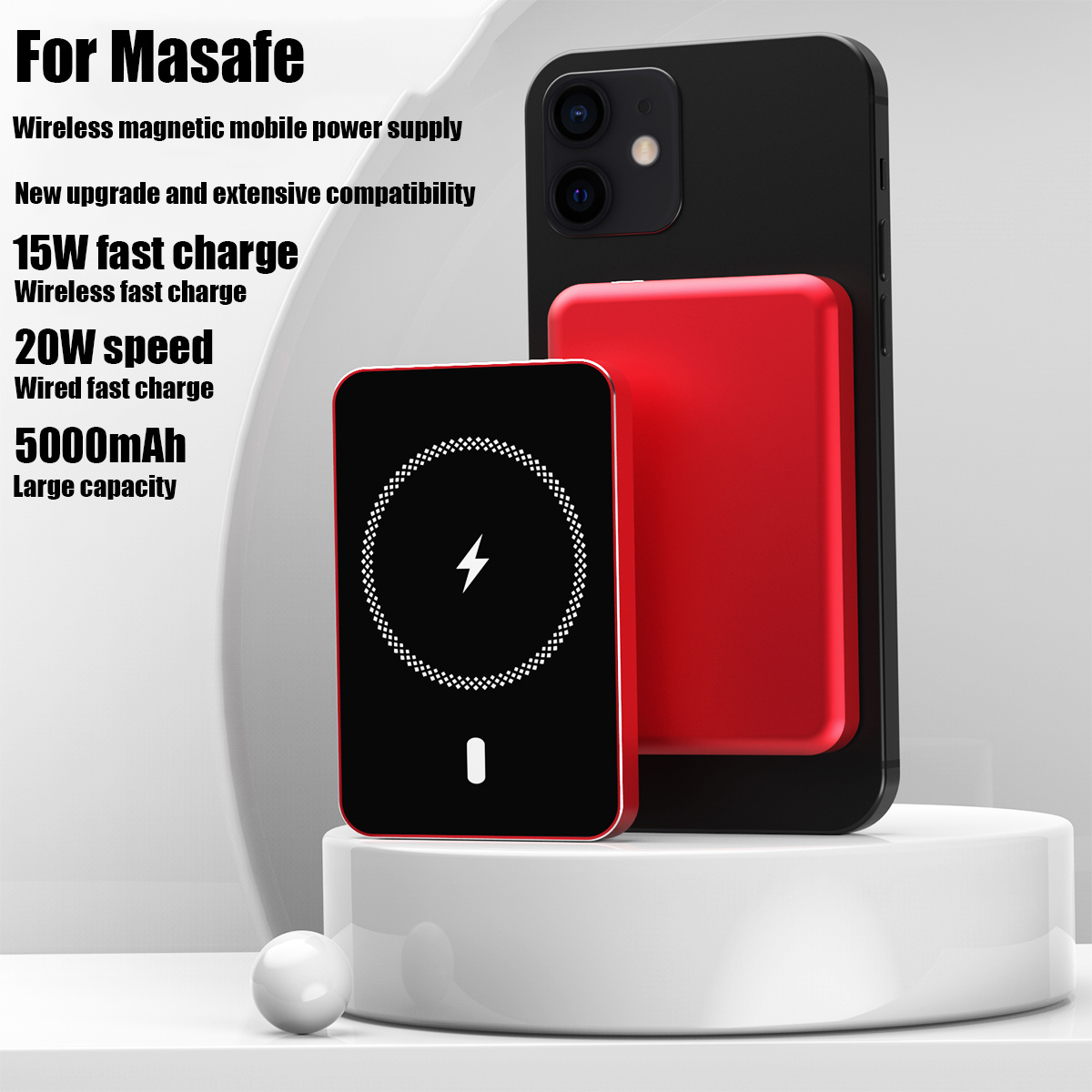 2021 New Coming 5000mAh Magnetic PowerBank PD 20W Mini Ultra Thin Wireless 15W Fast Charging For iPhone 12 13 Series