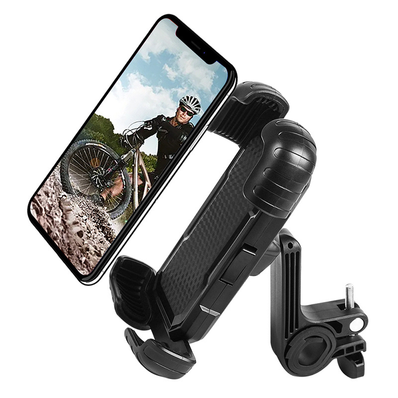 Bike Phone Holder Motorcycle Phone Mount - Motorcycle Handlebar Cell Phone Clamp for iPhone Samsung 4.7