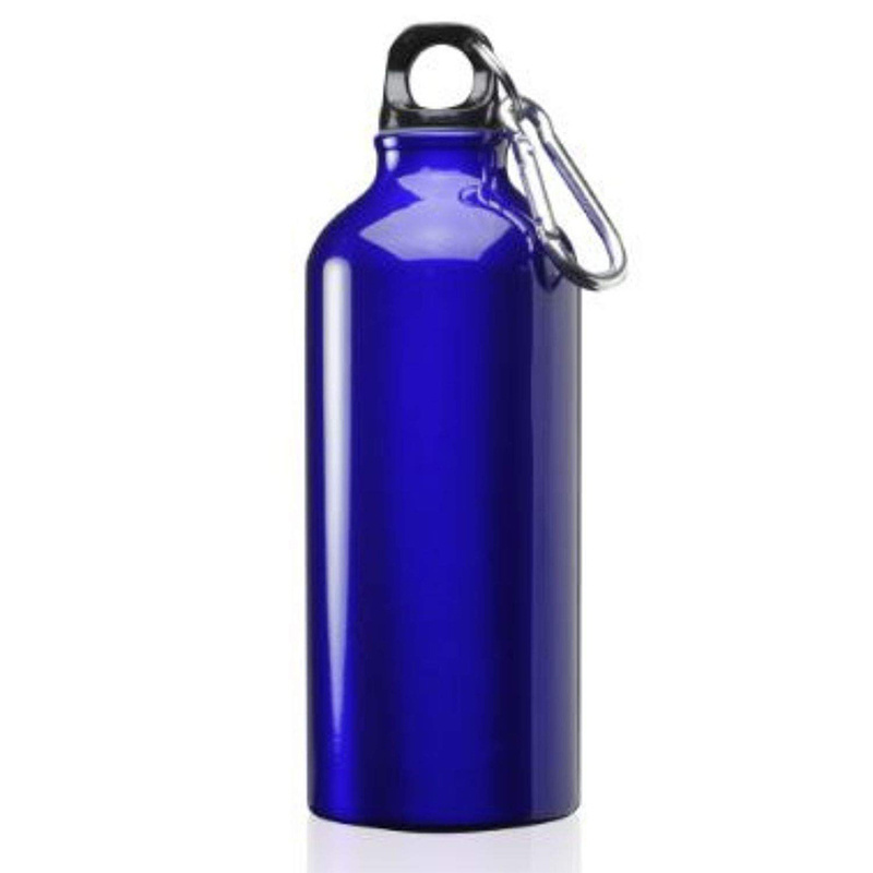 promotional custom logo colorful reusable 20 Oz metal aluminum sports drink water bottle 500ml 750ml with carabiner cover