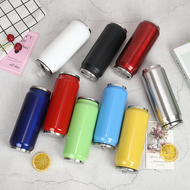 Creative Cans Shaped Stainless Steel Water Bottle Insulated Vacuum Bottle