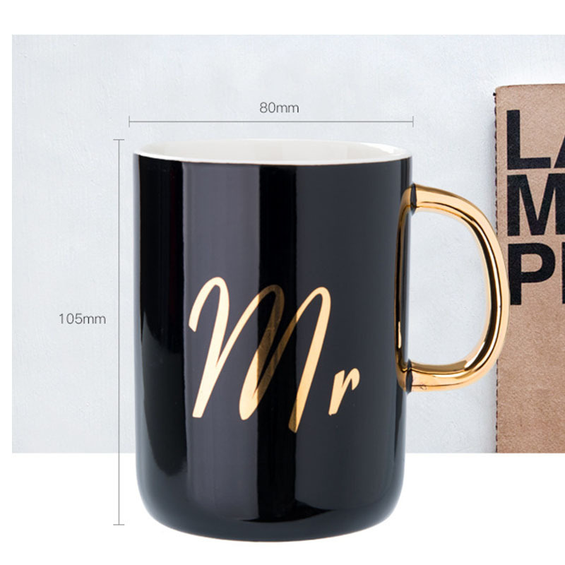 Lovely Mr and Mrs  Couple Creative Mug Set  Bride and Groom Wedding Gift