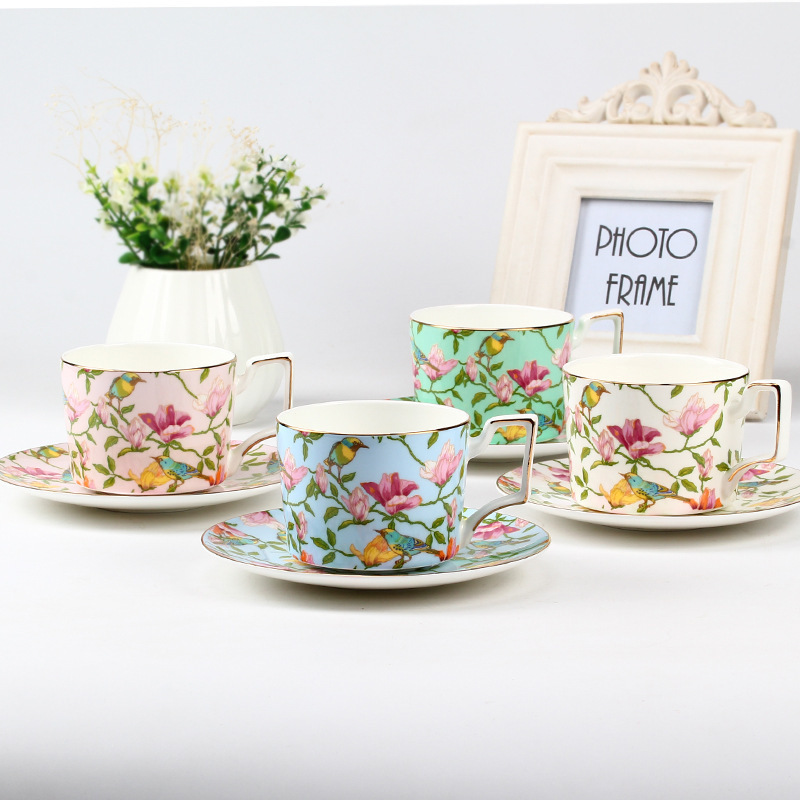 Wholesale Porcelain Coffee Tea Cup And Saucer With Gold Rim