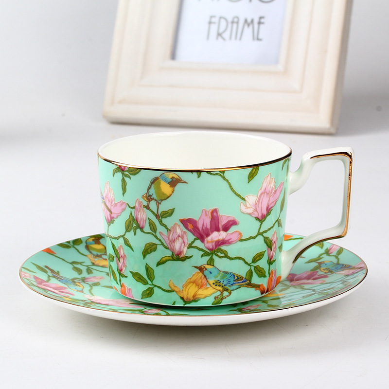 Wholesale Porcelain Coffee Tea Cup And Saucer With Gold Rim