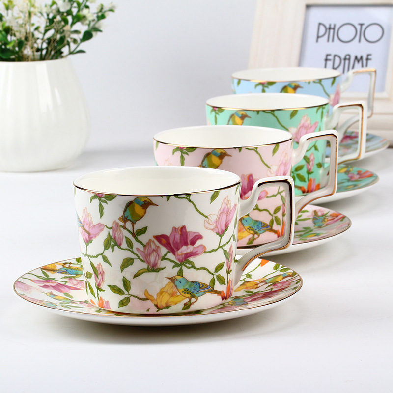 Wholesale Porcelain Coffee Tea Cup And Saucer With Gold Rim