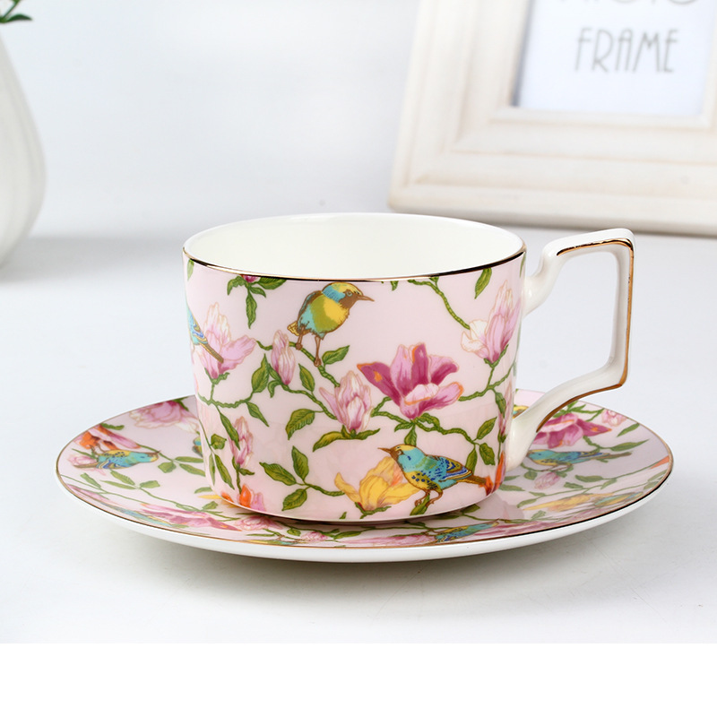 Wholesale Porcelain Coffee Tea Cup And Saucer With Gold Rim