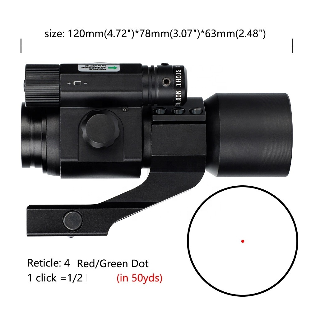 Ohhunt Factory Custom OEM 1X30 Red Dot Sight Scope Tactical Reflex Sight With Green Laser Sight