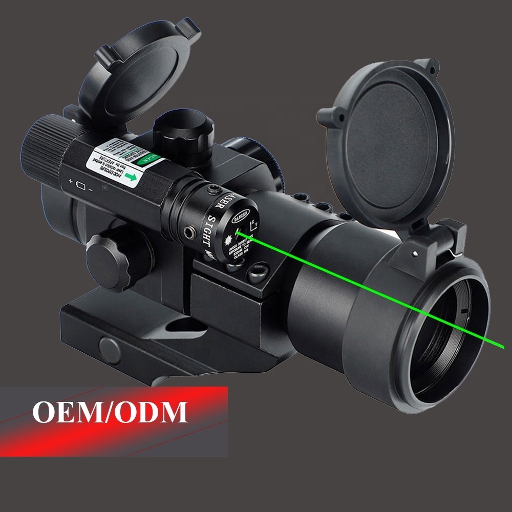 Ohhunt Factory Custom OEM 1X30 Red Dot Sight Scope Tactical Reflex Sight With Green Laser Sight