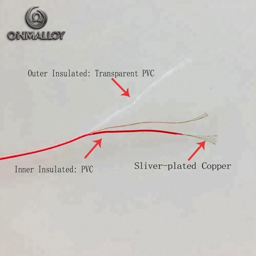 40 AWG PVC Coated Thin Wire Type K Thermocouple Cable 44AWG 0.05mm/2*7*0.08mm Ultra-thin Wire