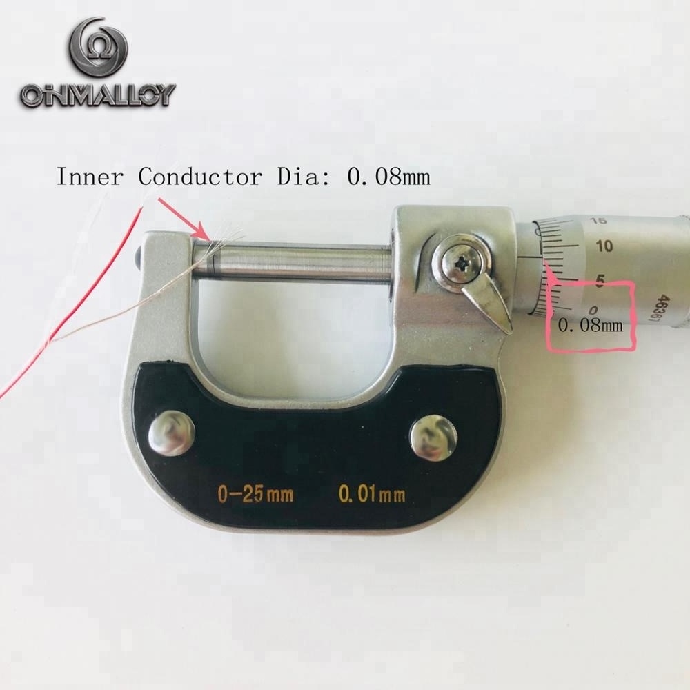 40 AWG PVC Coated Thin Wire Type K Thermocouple Cable 44AWG 0.05mm/2*7*0.08mm Ultra-thin Wire