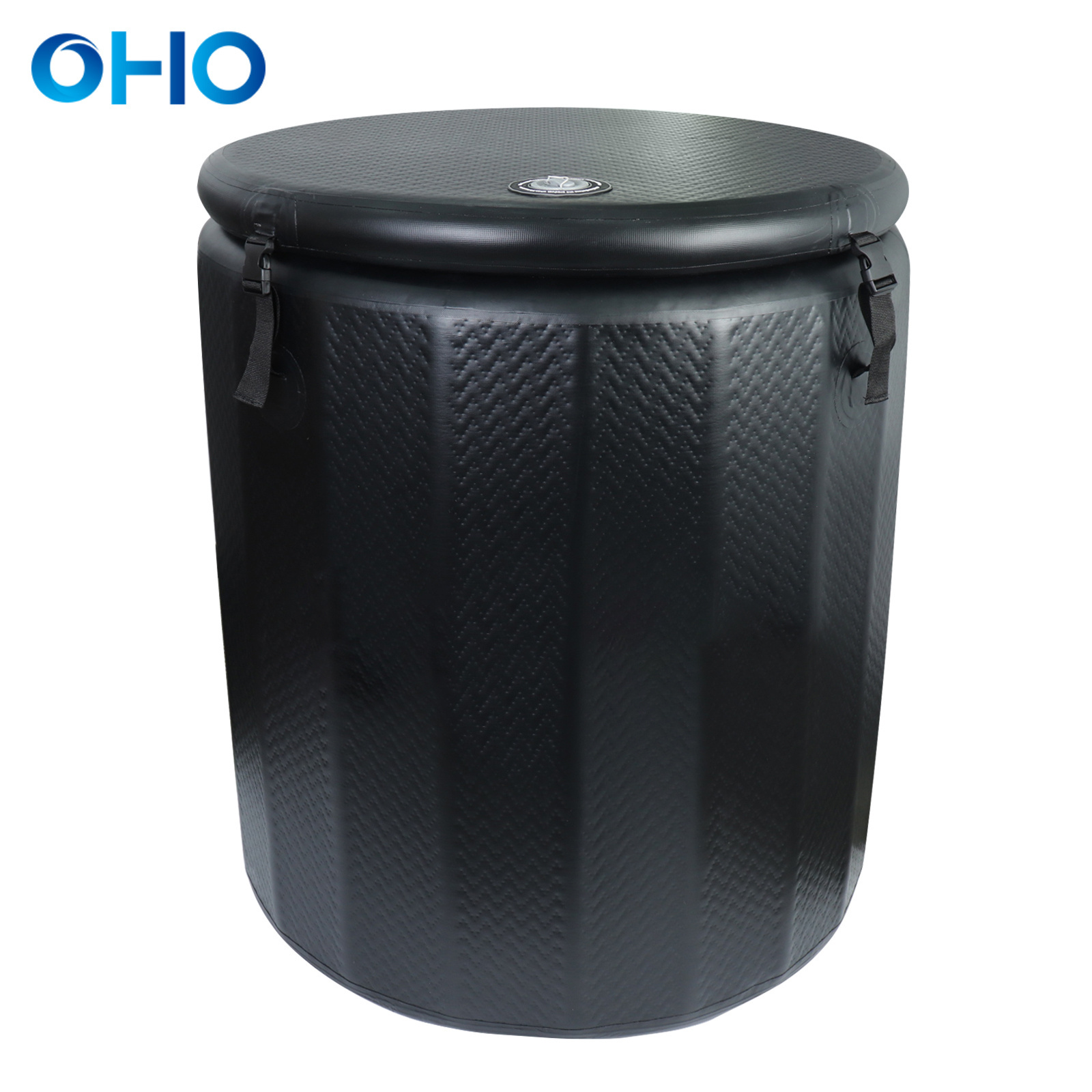 OHO Outdoor drop stitch inflatable ice bath tub cold plunge barrel recovery with chiller