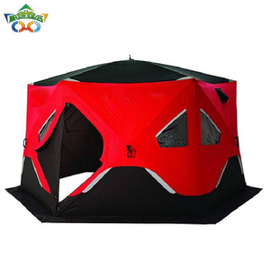 OHO Lightweight Pop Up Custom Outdoor Sauna Tent Portable Camping Insulated Camping Ice Cube Winter Shelter Fishing Tent