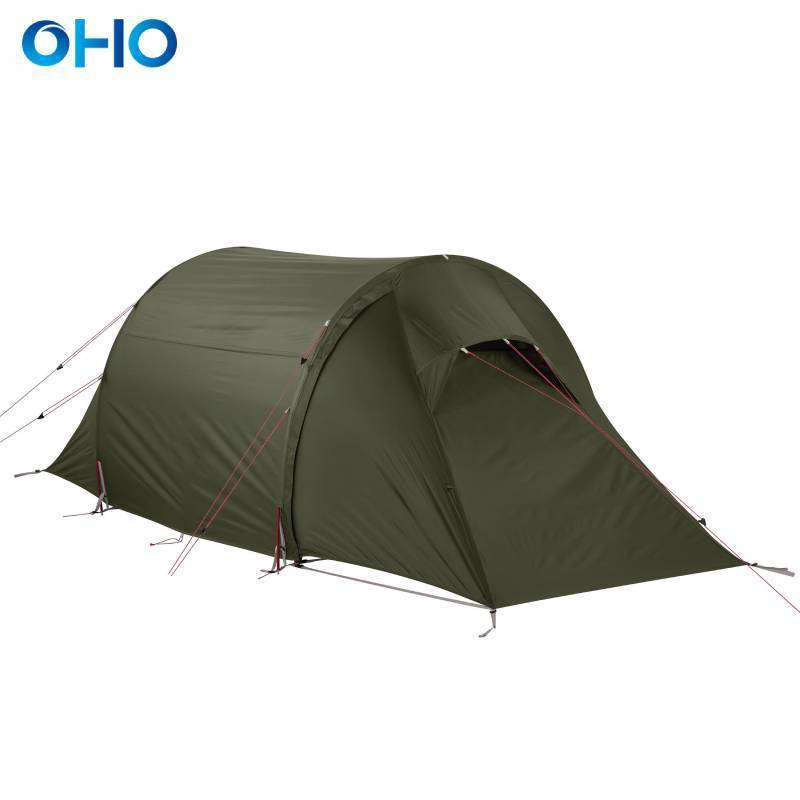 OHO Small Size Frame Tunnel Camping Tent 2 Person Outdoor Waterproof Camp Tent for Sale