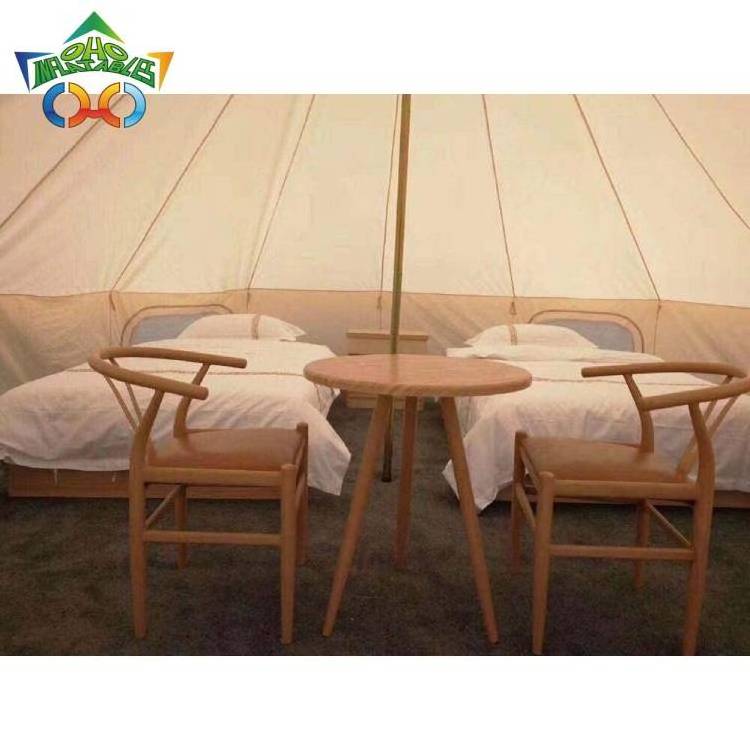 OHO Hot Selling Glamping Party Bell Tent 3m 4m 5m 6m Yurt Luxury Mongolia Holidays Camping Tent