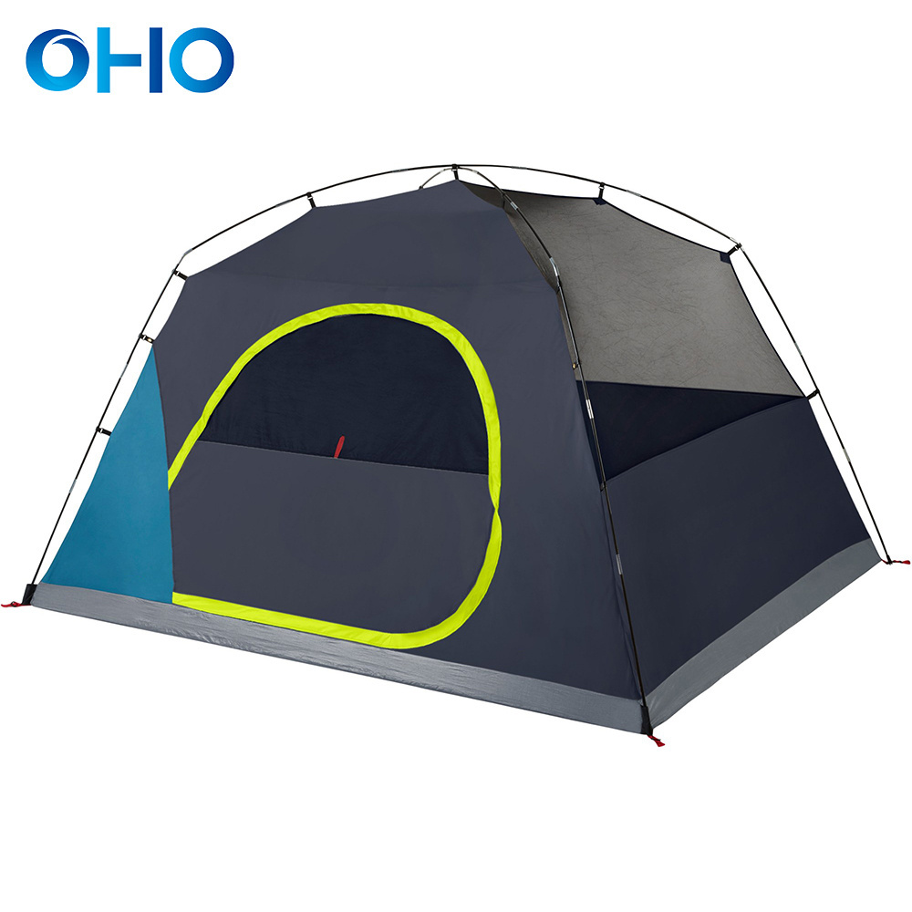 OHO High Quality Two Room Extra Large Outdoor Camping Tents 4 8 Persons Waterproof Outdoor Family Luxury Big Camping Tent