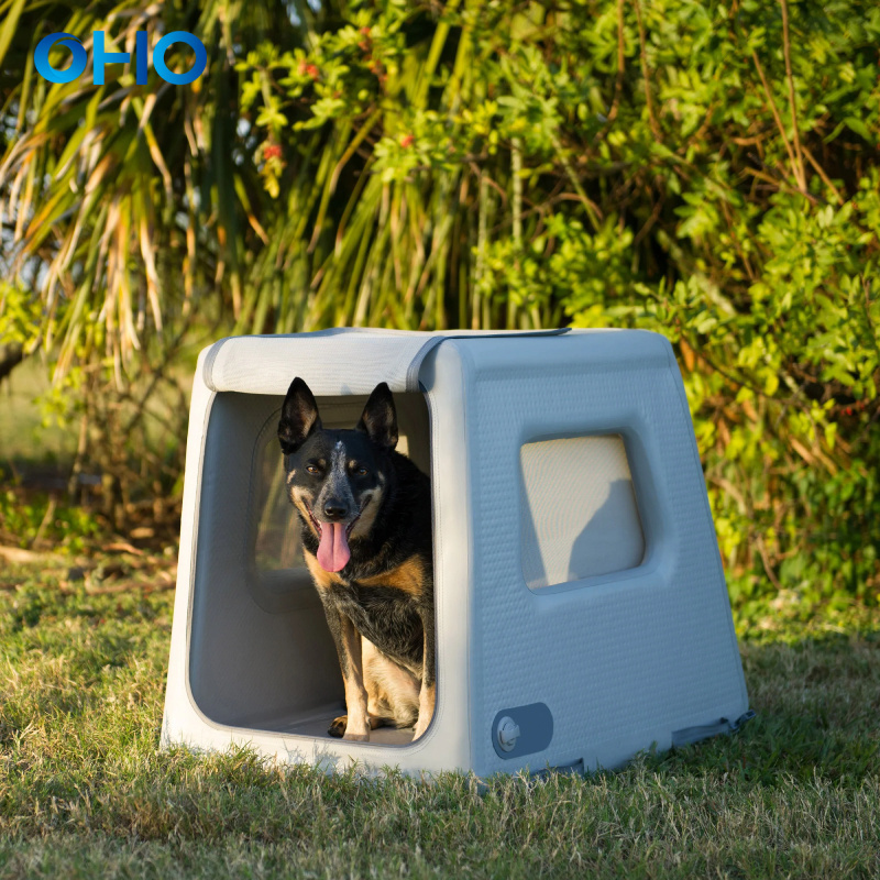 Portable Inflatable Dog House Pet Cages Travel Crates Kennel Outdoor