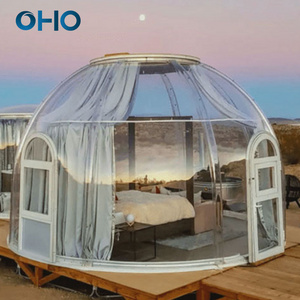 OHO Luxury Starry tent Hotel Resort Transparent Bubble Dome Igloo Tent Star House for Sale