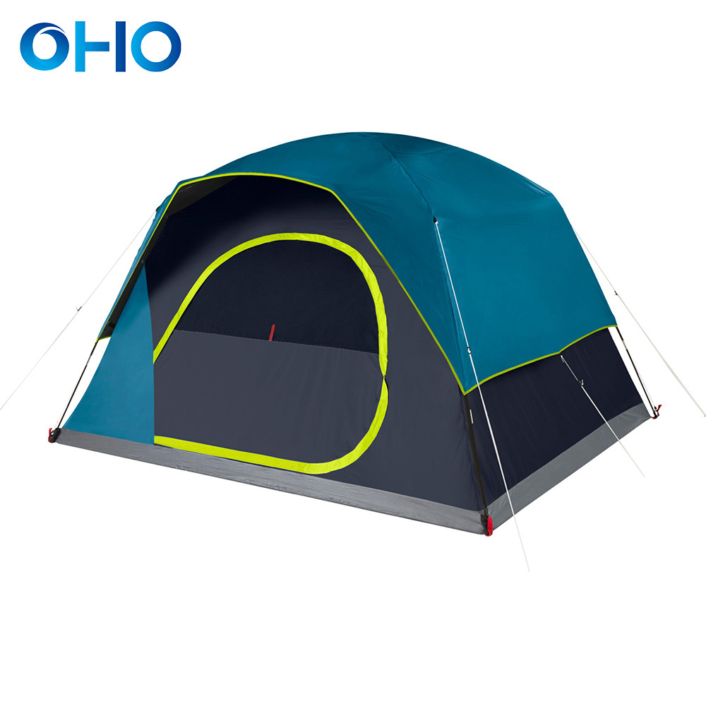 OHO High Quality Two Room Extra Large Outdoor Camping Tents 4 8 Persons Waterproof Outdoor Family Luxury Big Camping Tent