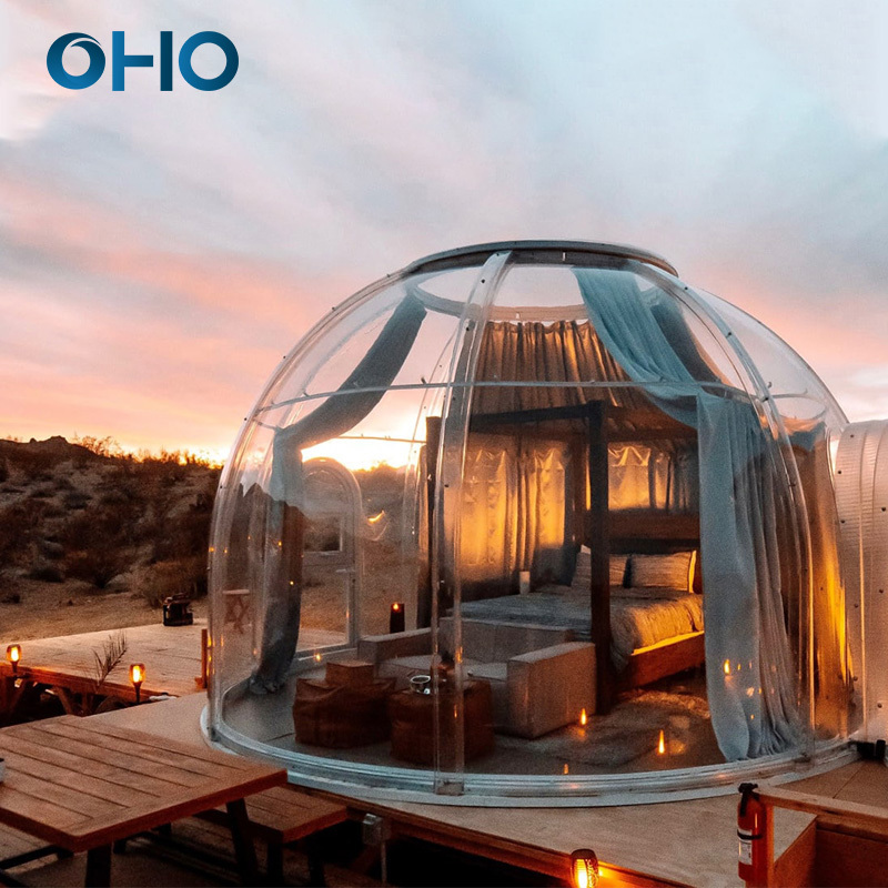 OHO Luxury Starry tent Hotel Resort Transparent Bubble Dome Igloo Tent Star House for Sale