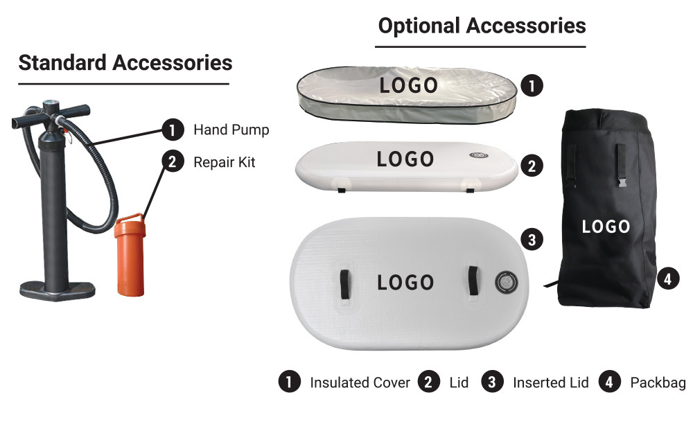 OHO Outdoor drop stitch inflatable ice bath tub cold plunge barrel recovery with chiller