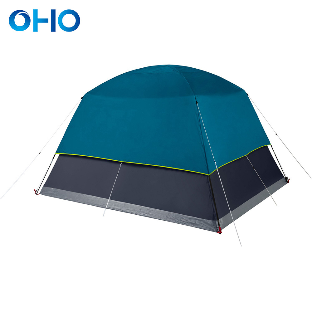 OHO High Quality Two Room Extra Large Outdoor Camping Tents 4 8 Persons Waterproof Outdoor Family Luxury Big Camping Tent