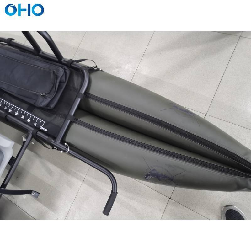 OHO 375FC FoldCat Inflatable Pontoon Fishing Boat