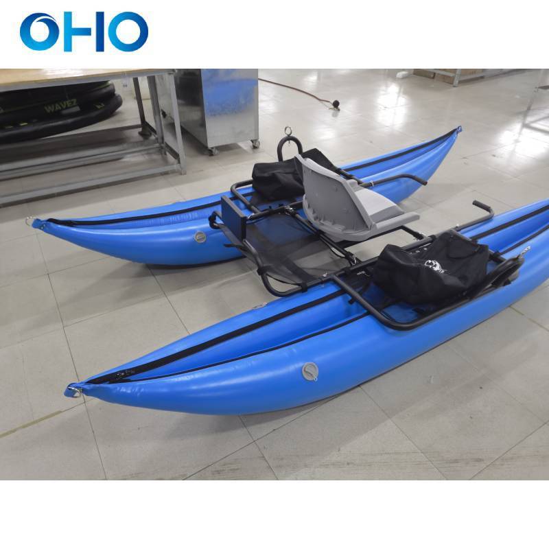 Inflatable Fishing Boat Float Tube with Paddles for Rowing Rafting Paddling