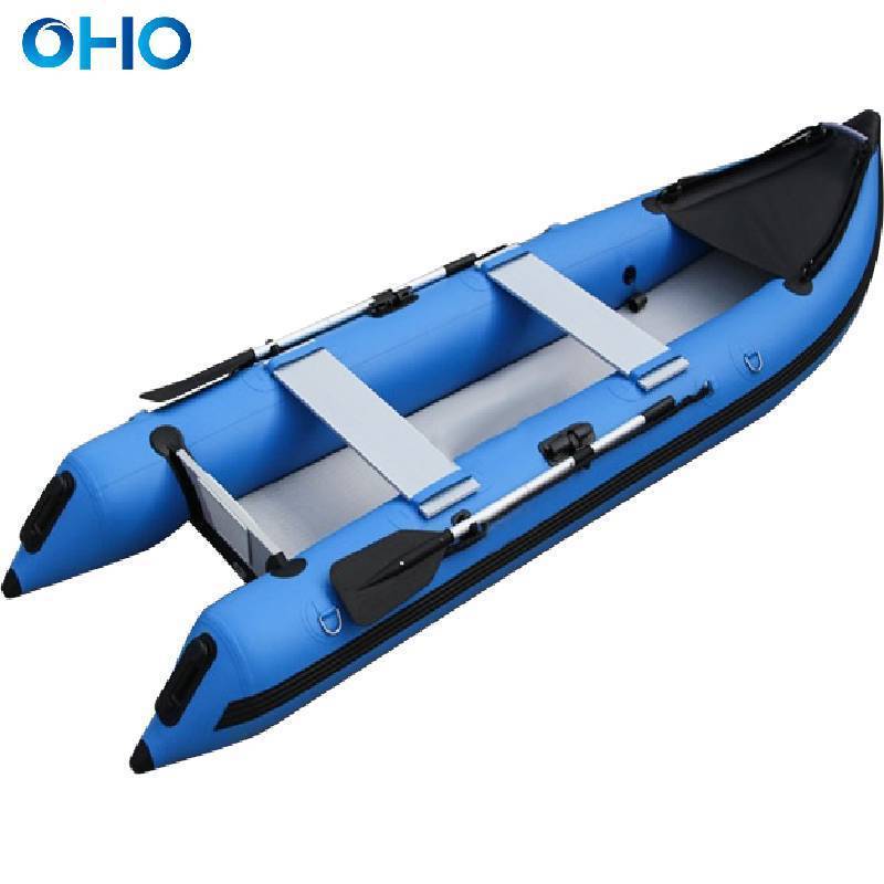 2 3 4 5 6 Person Inflatable Kayak Fishing Boat Custom PVC Hypalon Kaboat Rescue Rubber Rowing Boat with Motor